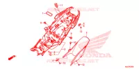 PARAFANGO POSTERIORE per Honda CBR 650 F TRICOLORE 2016