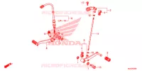 SOSTEGNO PRINCIPALE/PEDALE FRENO per Honda CBR 650 F TRICOLORE 2016