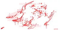 COPERTURA LATO/RIPARO POSTERIORE per Honda CB 500 F ABS 2016