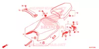 SEDILE SINGOLO(2) per Honda CB 500 F ABS 2016