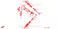 ALBERO A CAMME/VALVOLA per Honda REFLEX 250 SPORT ABS RED 2007