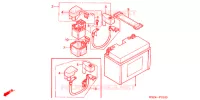 BARDATURA FILO/BATTERIA per Honda REFLEX 250 SPORT ABS RED 2007
