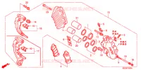 CALIBRO FRENO ANTERIORE per Honda REFLEX 250 SPORT ABS RED 2007