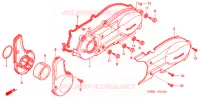 COPERTURA CASSA MANOVELLA/ GENERATORE(2) per Honda REFLEX 250 SPORT ABS RED 2007