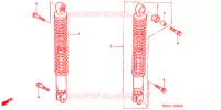CUSCINO POSTERIORE(2) per Honda REFLEX 250 SPORT ABS RED 2007