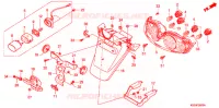 LUCE COMBINAZIONE POST./ PARAFANGO POSTERIORE per Honda REFLEX 250 SPORT ABS RED 2007