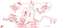 MANUBRIO   COPERTURA MANIGLIA (NSS250S/NSS250AS) per Honda REFLEX 250 SPORT ABS RED 2007