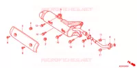 SMORZATORE SCARICO(2) per Honda REFLEX 250 SPORT ABS RED 2007