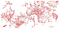 PARAFANGO POSTERIORE per Honda FOURTRAX 420 RANCHER 4X4 Manual Shift 2007