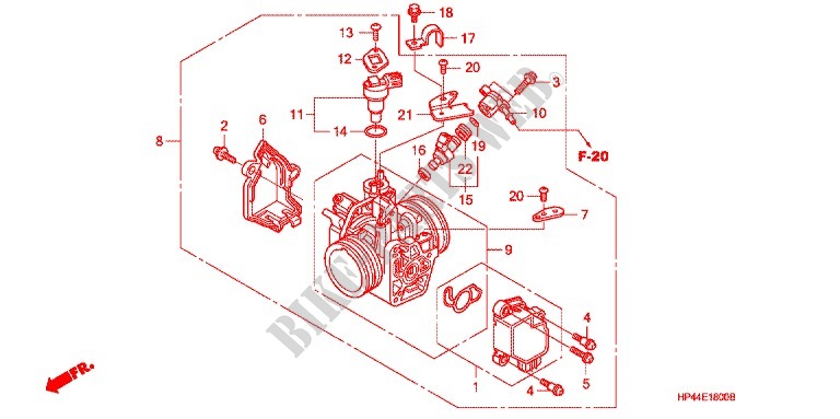 CORPO VALVOLA IMMISSIONE per Honda FOURTRAX 420 RANCHER 4X4 Manual Shift 2007