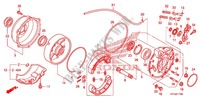 PANNELLO FRENO POSTERIORE per Honda FOURTRAX 420 RANCHER 4X4 Manual Shift 2009