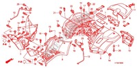 PARAFANGO POSTERIORE per Honda FOURTRAX 420 RANCHER 4X4 Manual Shift 2009