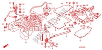 SERBATOIO COMBUSTIBILE per Honda FOURTRAX 500 FOREMAN 4X4 Electric Shift, Power Steering 2009