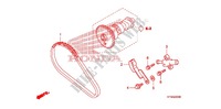 CATENA CAMMA/TENSIONE per Honda FOURTRAX 420 RANCHER 4X4 Electric Shift 2010
