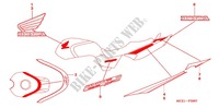 EMBLEMA/STRISCIA (CB400 7J) per Honda CB 400 SUPER FOUR GOLD COLOR 2005