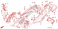 CARENE POSTERIORE (FJS400A/D/FJS600A/D5 8) per Honda SILVER WING 600 2005