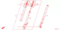 FORCELLA ANTERIORE per Honda ZOOMER 110 X 2015