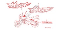EMBLEMA/STRISCIA (CB250FT/V/X/Y/1) per Honda CB 250 HORNET SPEED WARNING LIMIT 1999