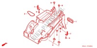 PARAFANGO POSTERIORE per Honda CB 250 HORNET SPEED WARNING LIMIT 1999