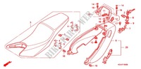 SEDILE/RIPARO SEDILE per Honda CB 250 HORNET SPEED WARNING LIMIT 1999