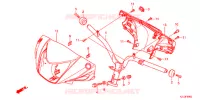 CONDOTTO MANIGLIA/COPERTURA MANIGLIA per Honda VISION 110 2013