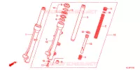 FORCELLA ANTERIORE per Honda VISION 110 2013