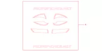 SET ADESIVI RACING BIANCO/NERO per Honda VISION 110 2013