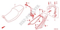 SEDILE/RIPARO SEDILE per Honda CB 400 SUPER BOL D\'OR ABS VTEC REVO Solid color with half cowl 2011