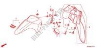 PARAFANGO ANTERIORE (2) per Honda WAVE DASH 110 S, Electric start, rear brake drum 2014
