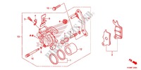 CALIBRO FRENO ANTERIORE per Honda FUTURE 125 Casted wheels, Rear brake drum 2013