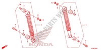 CUSCINO POSTERIORE(2) per Honda FUTURE 125 Casted wheels, Rear brake drum 2013