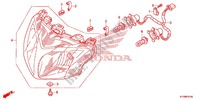 FARO ANTERIORE (AFS125MSD/MCSD,E/MCRD,E) per Honda FUTURE 125 Casted wheels, Rear brake drum 2013