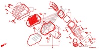FILTRI ARIA (AFS125MSD/MCSD,E/MCRD,E) per Honda FUTURE 125 Casted wheels, Rear brake drum 2013