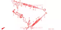 ALBERO A CAMME/VALVOLA per Honda WAVE 100 MSR, Front disk 2008