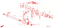 CILINDRO CAMBIO/FORCA CAMBIO per Honda WAVE 100 MSR, Front disk 2008