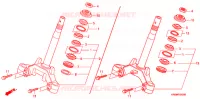 GAMBA STERZO/PONTE SOPRA per Honda WAVE 100 MSR, Front disk 2008