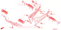 PEDANA (ANF100DR/SR/MSR) per Honda WAVE 100 MSR, Front disk 2008