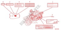 ETICHETTA CAUZIONE(1) per Honda CB 1100 RED 2013