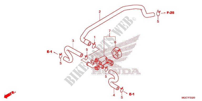 VALVOLA DI CONTROLLO INIEZIONE ARIA per Honda CB 1100 EX ABS 2016