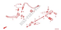 SOSTEGNO PRINCIPALE/PEDALE FRENO per Honda CB 1300 SUPER BOL DOR EP 2014