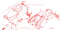 SEDILE/RIPARO POSTERIORE per Honda CB 1300 SUPER FOUR TWO TONES 2009