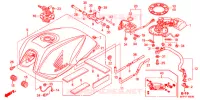 SERBATOIO COMBUSTIBILE per Honda CB 1300 SUPER FOUR TWO TONES 2009