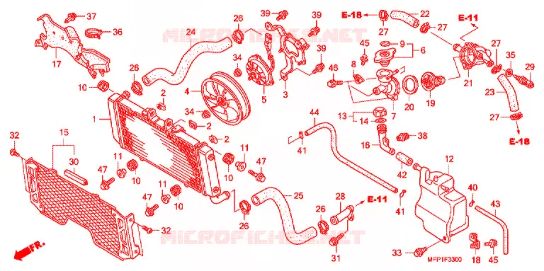 RADIATORE  Honda MOTO 1300 CB 2009  CB13009_J