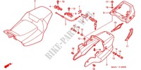 SEDILE/RIPARO POSTERIORE per Honda CB X4 1300 1998