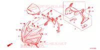 CAPUCCIO ANTERIORE (CBR125RW'07,'08,'09,'10) per Honda CBR 125 2007