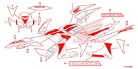 EMBLEMA/STRISCIA (CBR125RW'07,'08,'09,'10) per Honda CBR 125 2007