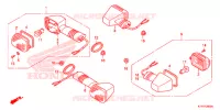 FRECCIA LAMPEGGIATORE (CBR125RW'07,'08,'09,'10) per Honda CBR 125 2007