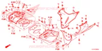 PANNELLO ANTERIORE/COPERTURA SOTTO (CBR125RW'07,'08,'09,'10) per Honda CBR 125 2007