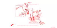 SOSTEGNO PRINCIPALE/PEDALE FRENO per Honda CBR 125 2007