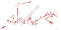 PEDALE per Honda CBR 250 R ABS RED 2011